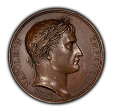 1805 Napoleon Coronation King of Italy Milan Bronze Medal - Chocolate BN - B4197