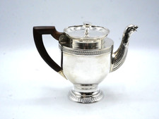 BEAUTIFUL SOLID SILVER TEAPOT POINCON MINERVA 1ST TITLE EMPIRE STYLE
