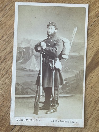 Photo carte cdv soldat - photo,