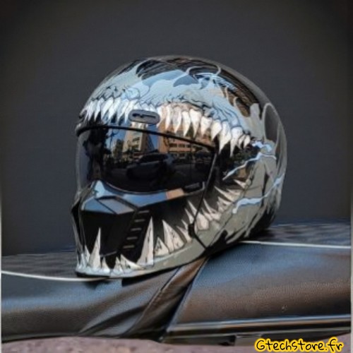Casque moto intégral rétro - intégral,