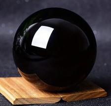 Grande Sphère Obsidienne Noir