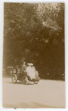 France, Moped, 1902 Vintage Citrate Print. Vintage Car Citrate Print