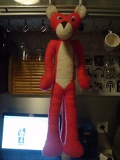 PELUCHE PANTHERE ROSE  VINTAGE HAUTEUR 68,5 cm agée de  plus de 40 ANS COMPLETE