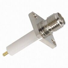 Embase SMA 4 trous à souder tige longue avec teflon, 50 ohms