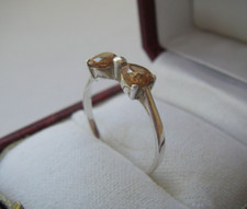 jolie bague sertie NOEUD PAPILLON ARGENT MASSIF 925 Taille 54 solid silver N°184