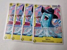 Nitro X4 Playset OP08-107 C Two Legends One Piece Card