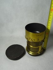 telephoto lens HERMAGIS PARIS APL No. 5 f360mm series II camera brass lens