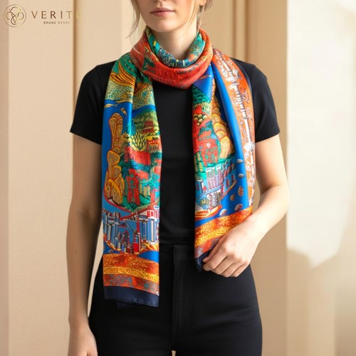 Rare vintage foulard soie - vintage,