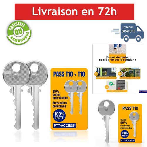 Clé pass ptt t10 - t10, de