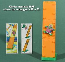 Kinder montable 1998, clown sur toboggan K98 n 52, adhésif posé + BPZ