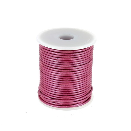 Lacet cuir rond diamètre - en,