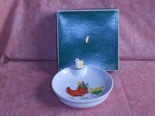 ANCIENNE ASSIETTE A BOUILLIE BEBE PORCELAINE DE LIMOGES EDITE PAR CHRISTOFLE