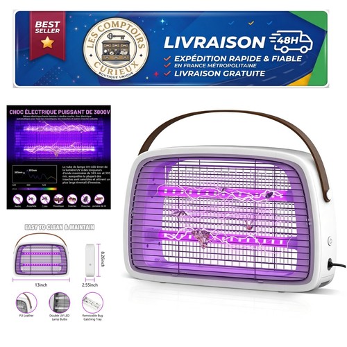 Lampe anti moustique 3800v led - lampe,