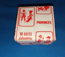 10 petites Boîtes D'allumettes Anciennes Provinces Dans Son Emballage D'origine