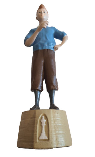 Tintin pièce jeu échec - de, d'échec