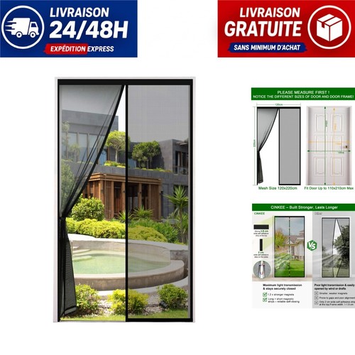 Moustiquaire magnétique porte - moustiquaire,