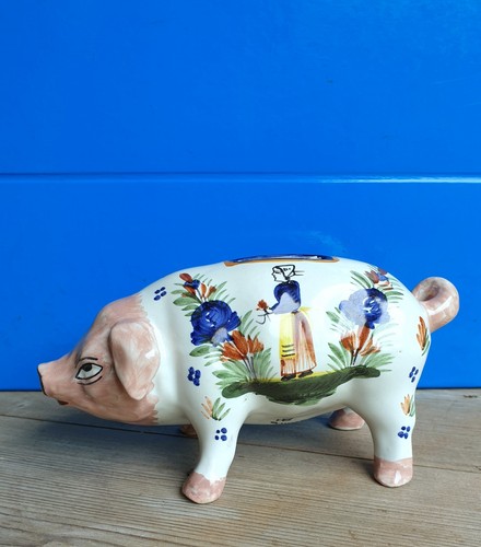 Faïence quimper cochon - faÏence, hb