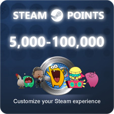 5000-100000 STEAM POINTS Steam Points Shop Currency Get Points Shop XP