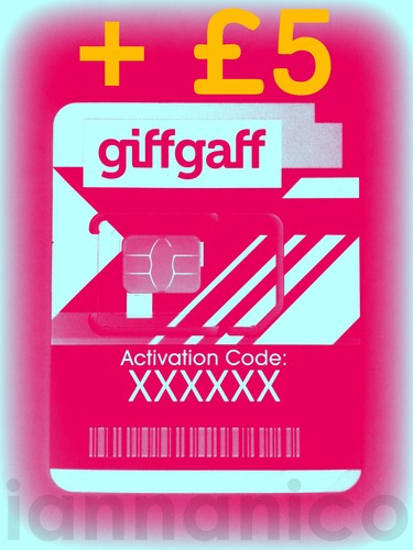 Giffgaff sim card nano - sim, [nano]