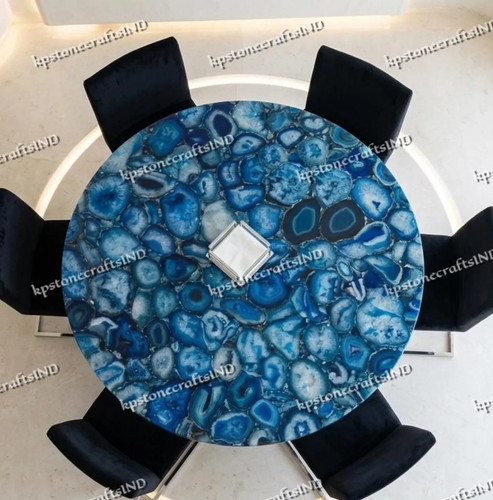 Table manger agate bleue - table, en