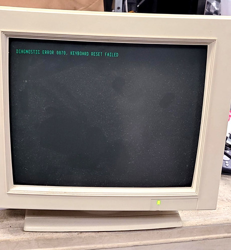 Green crt terminal monitor - green,