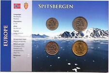 Svalbard 10, 25, 50, 100 rubles 1993 blister