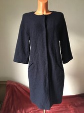 Jolie veste pardessus Clements RIBEIRO pure laine bouillie marine taille S