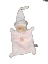 Doudou plat ours rose Nicotoy
