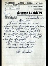 "LA CHAPELLE-D'ALIGNE 72: DEALER TRACTOR GULDNER "Raymond LAMBERT" 1960