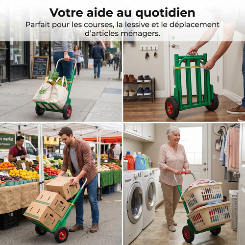 Diable pliable pour charges - , et