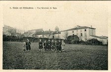 CPA 11 GAJA ET VILLEDIEU VUE GENERALE DE GAJA (cpa animée)