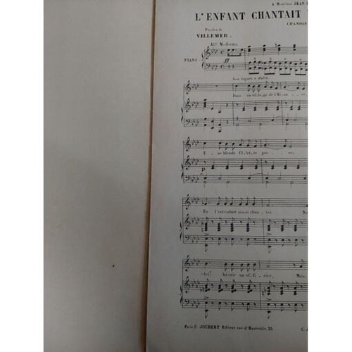 Enfant chantait la - l'enfant,