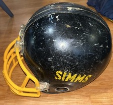 Vintage Simms Tigers Montana Riddell Football Helmet Rare Rib cage Facemask