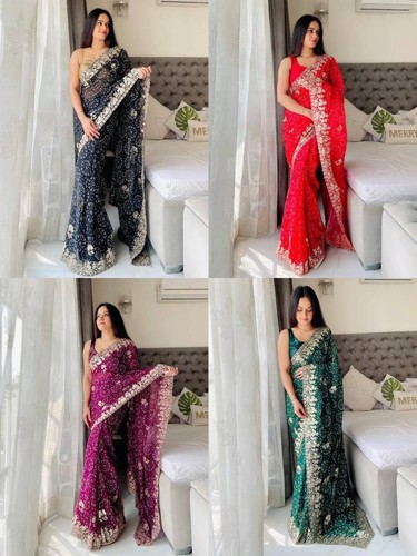 Chemisier indien sari - chemisier,