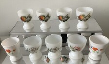 Lot of 9 Vintage Arcopal Coquetiers Used C