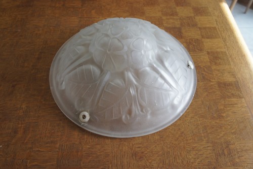 Vasque art deco verre moule - vasque,