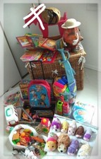 Lot de jouets 2ans fille garçon renne à bascule,zhu zhu pet,domino express