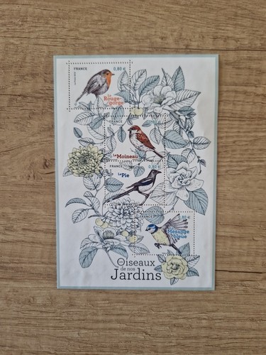 France neufs feuillet oiseaux - france,