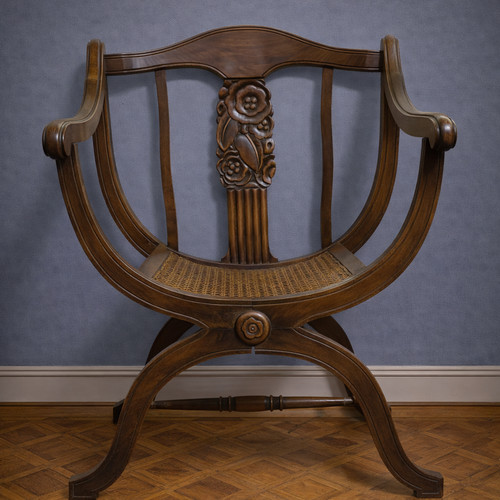 Fauteuil curule style art - style,