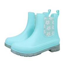A2Z 4 Kids Imperméable Fille Chelsea Pluie Bottes Floral Panneaux Latéraux PVC