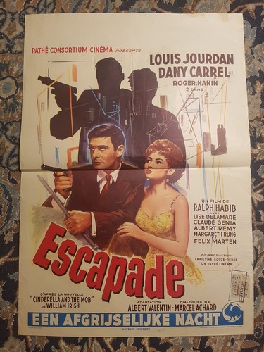 Affiche belge 1957 escapade - affiche, [belge]
