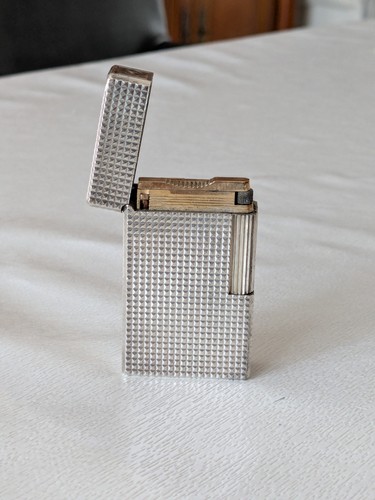Briquet dupont plaqué argent - dupont,