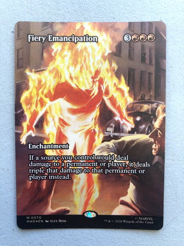 Mtg carte magic marvel fiery - magic,