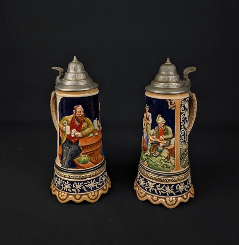 Paire chopes bière - chopes, À