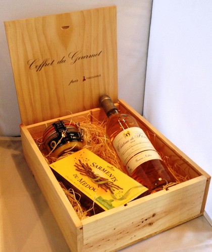 Coffret gourmet malle bois - du,