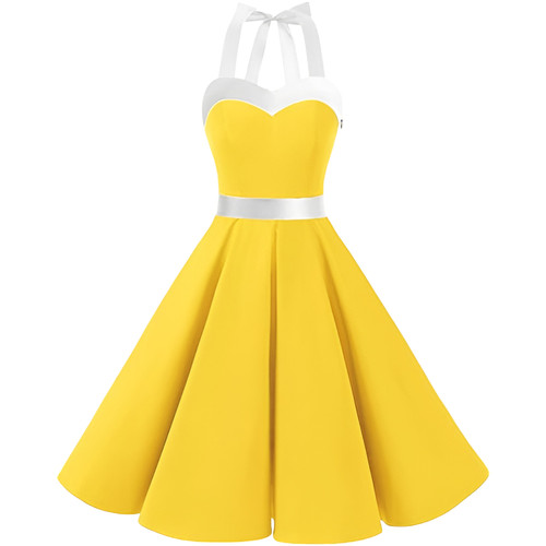 Robe cocktail midi rétro - cocktail,