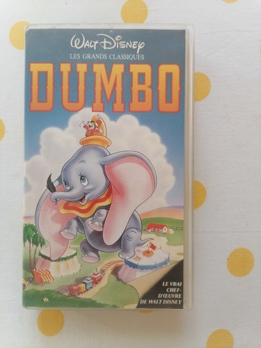 Cassette vhs dumbo walt - vhs,