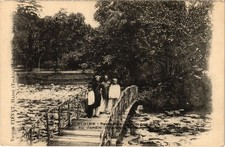 CPA AK SAIGON JARDIN BOTANIQUE PASSERELLE VIETNAM INDOCHINA (1480923)