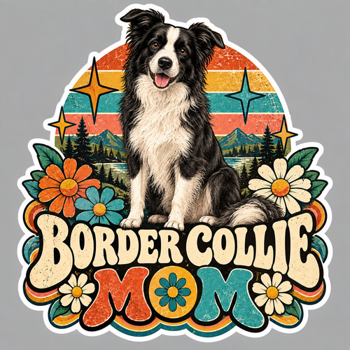 Border collie sticker vinyl - sticker,