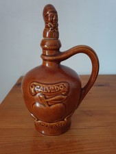 Pichet vide en céramique calvados Boulard vintage 15x24 cm